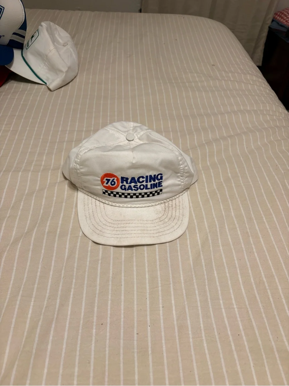76 Racing Gasoline White Racing Hat - Picture 1 of 2
